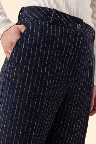 Pantalon Lino - Bleu et blanc