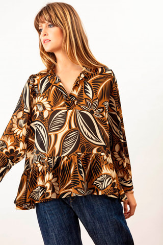 Blouse Zouk - Marron