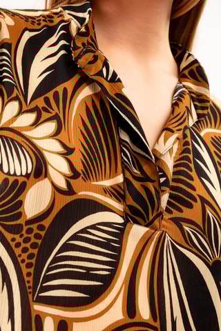 Blouse Zouk - Marron