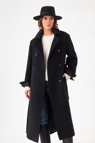 Manteau en laine - Noir