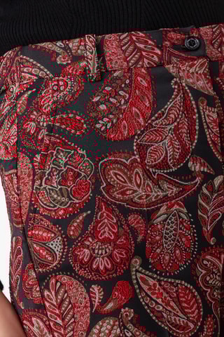 Pantalon - Noir et rouge