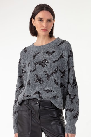Pull en alpaga - Gris