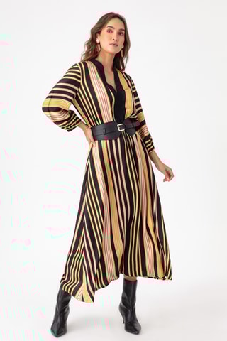 Robe et ceinture - Noir et jaune