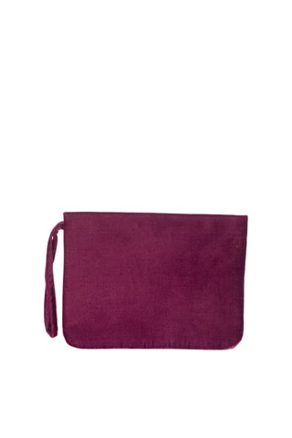 Bolsa de veludo Hisa Bordô