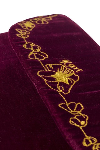 Bolsa de veludo Hisa Bordô