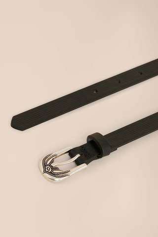 Cinto em couro Hedelweiss - Preto