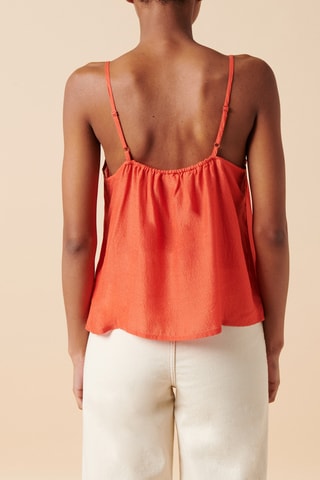 Camisola de alças - 
Laranja