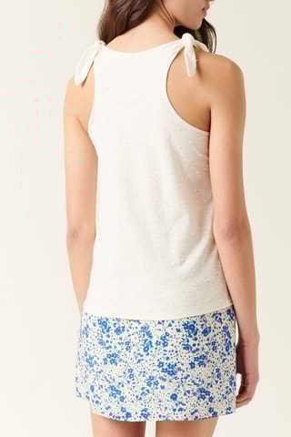 Camisola de alças - 
Amarelo-claro