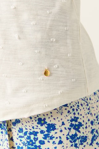 Camisola de alças - 
Amarelo-claro