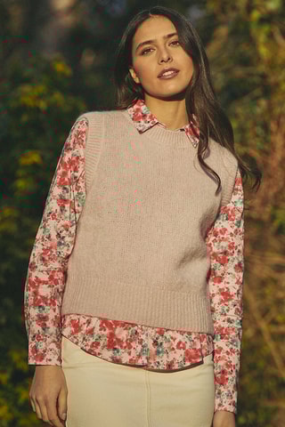 Camisola sem mangas Massine - Nude