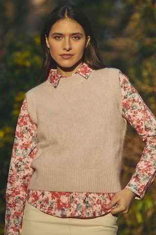 Camisola sem mangas Massine - Nude