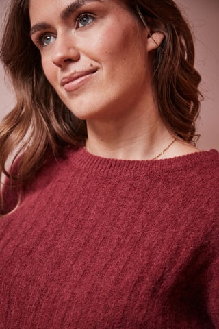 Camisola em bebé alpaca e lã Maxime - Vermelho