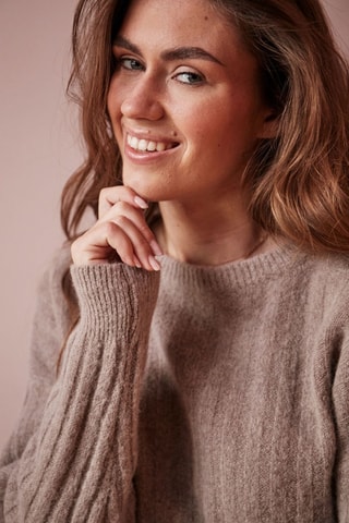 Pull en bébé alpaga et laine Maxime - Rouge brique