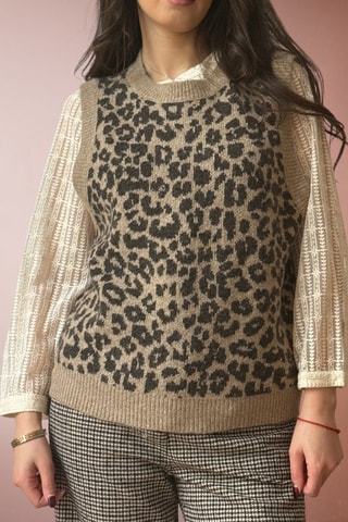 Camisola sem mangas Martis - Castanho