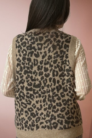 Camisola sem mangas Martis - Castanho