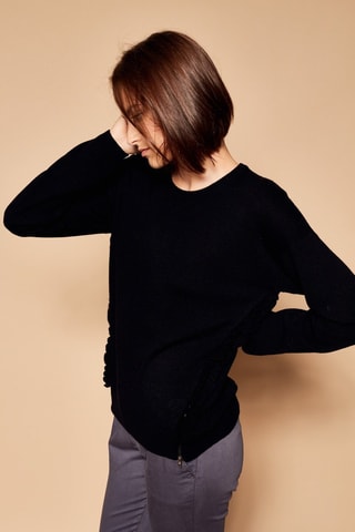 Camisola em lã e caxemira Miu - Preto