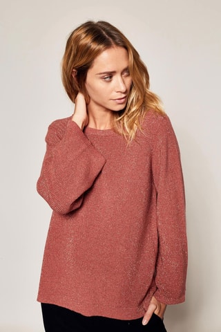 Camisola em lã e caxemira Momento - Rosa-velho