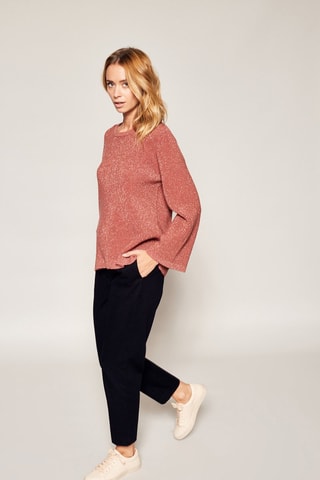 Camisola em lã e caxemira Momento - Rosa-velho