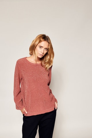 Camisola em lã e caxemira Momento - Rosa-velho