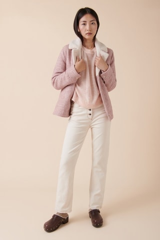 Camisola em lã e lã mohair Maximinus - Rosa