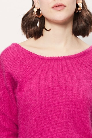 Camisola de angorá Magnifira Fúcsia