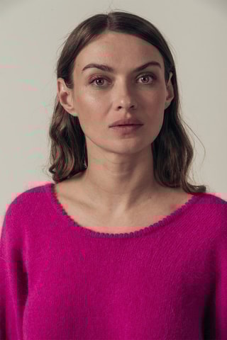 Camisola de angorá Magnifira Fúcsia