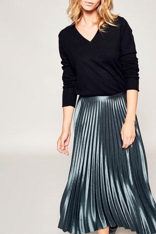 Camisola de lã e caxemira Preto