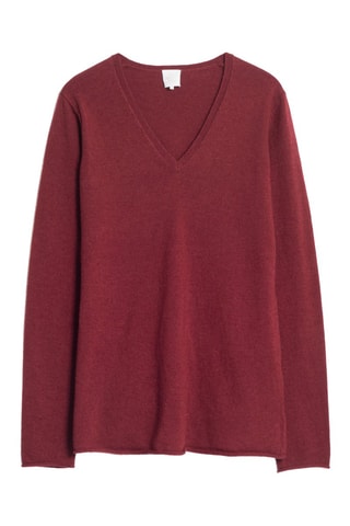 Camisola de lã e caxemira Cor-de-vinho