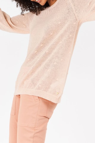 Camisola em lã e mohair Marlette - Rosa