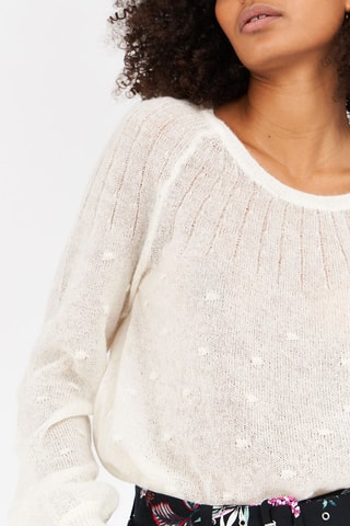 Camisola em lã e mohair Marlette - Branco