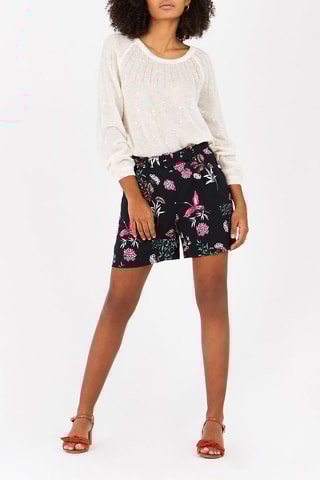 Camisola em lã e mohair Marlette - Branco