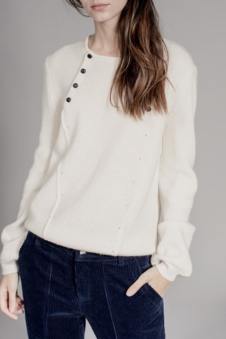 Camisola de lã e caxemira Mangue Cru