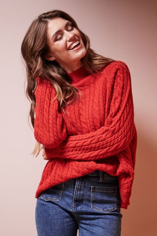 Camisola em lã Maylisse - Vermelho