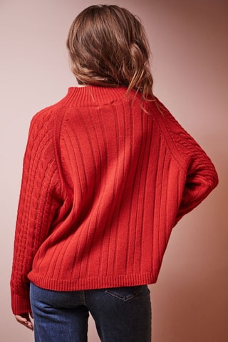 Camisola em lã Maylisse - Vermelho