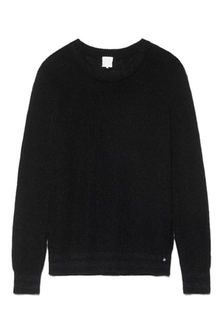 Camisola em lã mohair e lã Machicha - Preto