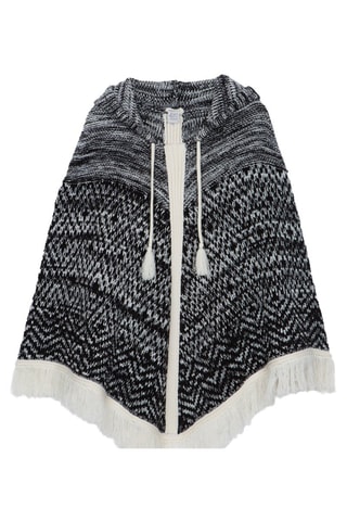 Poncho com capuz Everest - Cru