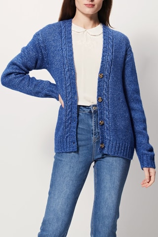 Casaco de malha Midland Azul rei mesclado