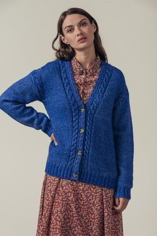 Casaco de malha Midland Azul rei mesclado