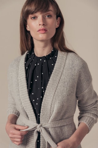 Casaco de mohair e lã Maubert Cinzento