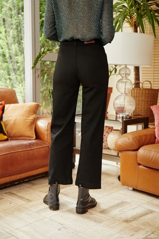 Calças em algodão biológico Pinto - Preto