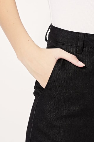 Calças de ganga wide legs cintura subida Pepito Preto