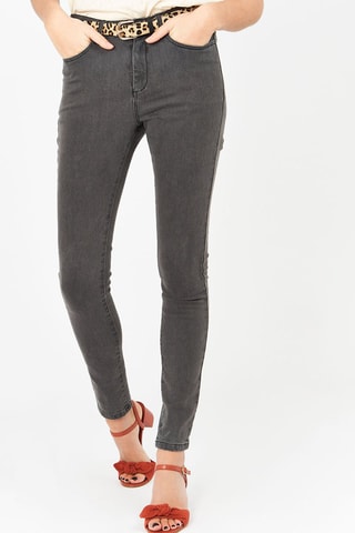 Calças de ganga slim Cinzento escuro