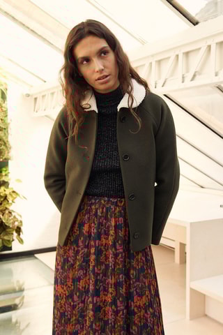 Sobretudo em lã Vassil - Caqui