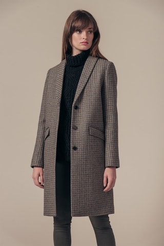 Sobretudo de lã Lorela Castanho e toupeira