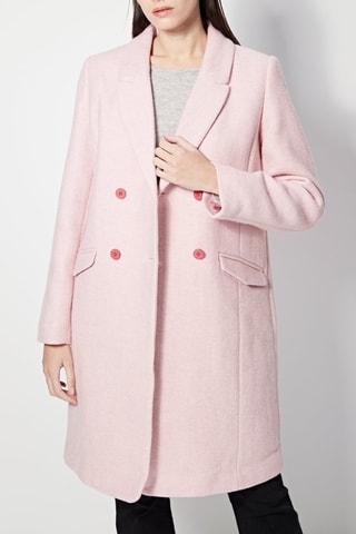 Manteau en laine Louisiane - Rose
