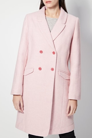 Manteau en laine Louisiane - Rose