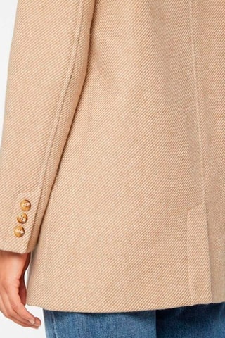 Manteau en laine recyclée - Sable