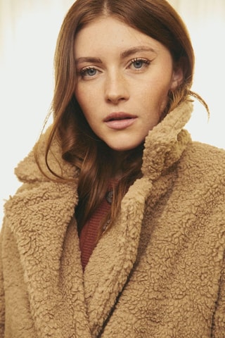 Sobretudo Laurine - Castanho-claro