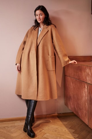 Sobretudo em lã Laurenzo - Camel