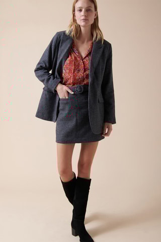 Veste en laine Vosgia - Bleu marine